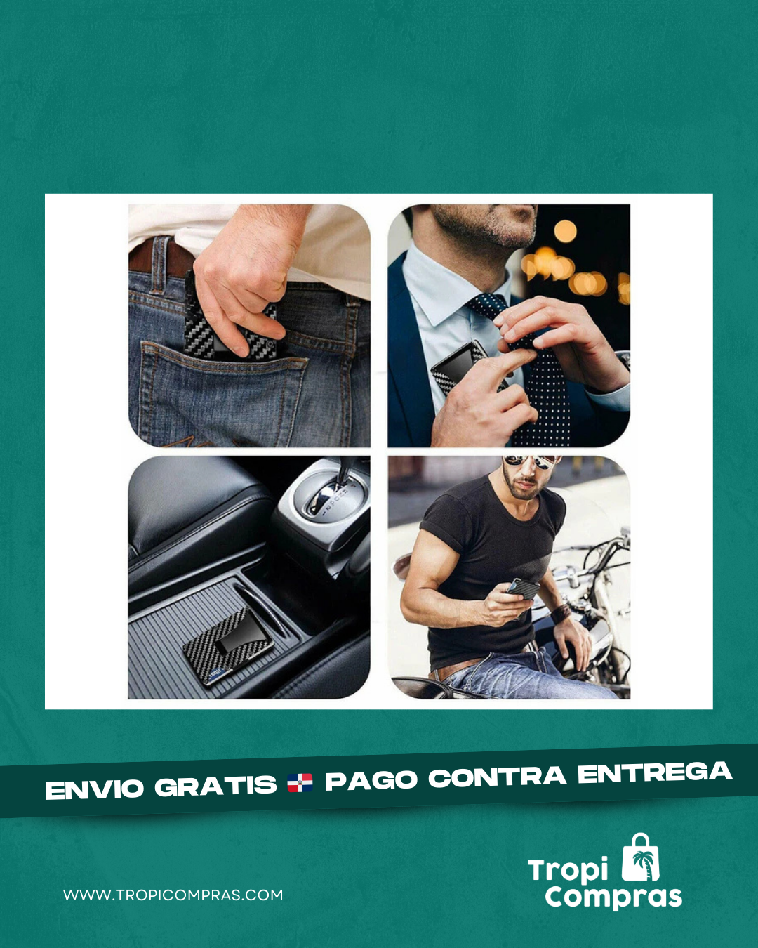 TARJETERO PORTATIL DE FIBRA