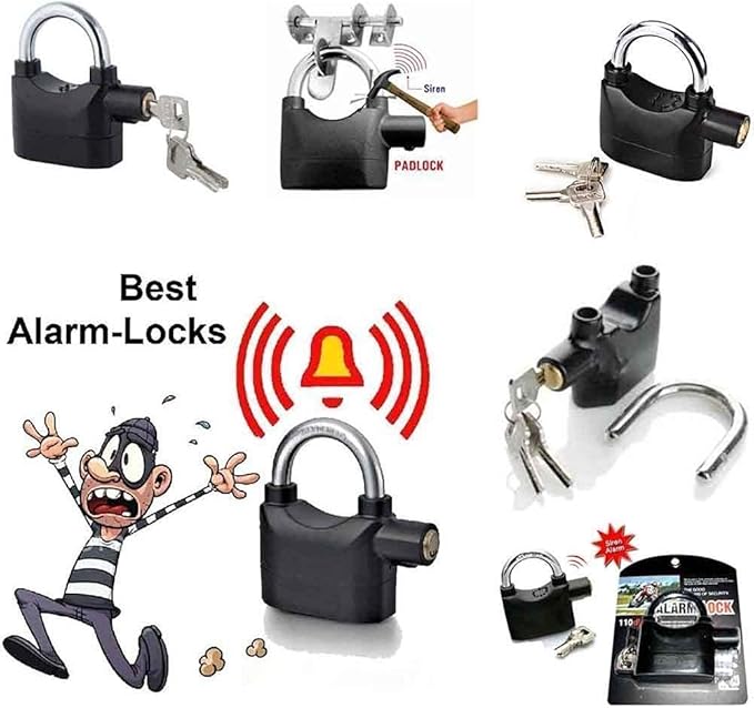 CANDADO ANTIRROBO CON ALARMA