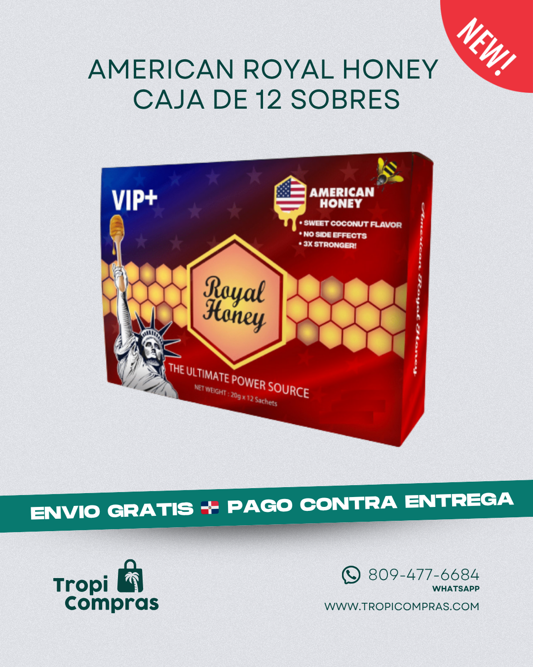 ROYAL HONEY OFERTA 3 SOBRES