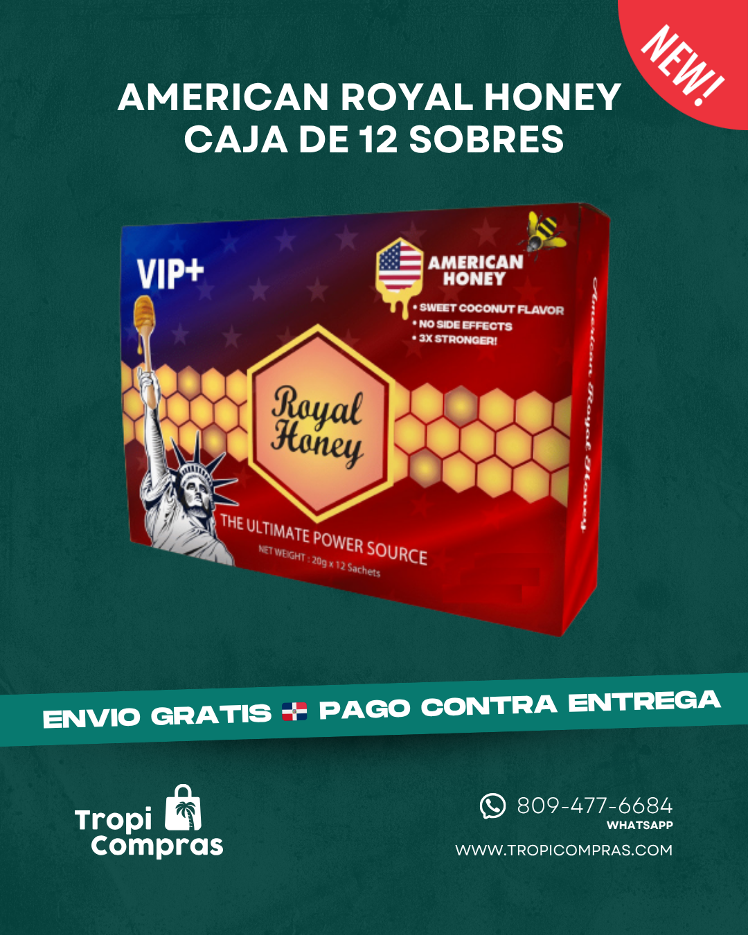 ROYAL HONEY OFERTA 3 SOBRES