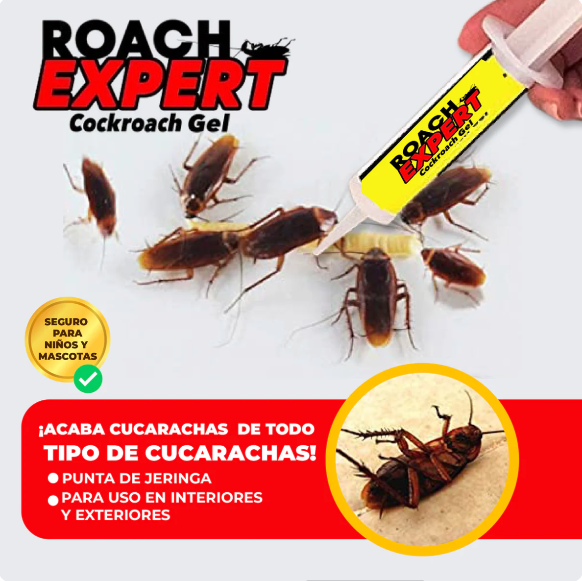 ROACH EXPERT - Eliminador de nidos de cucarachas