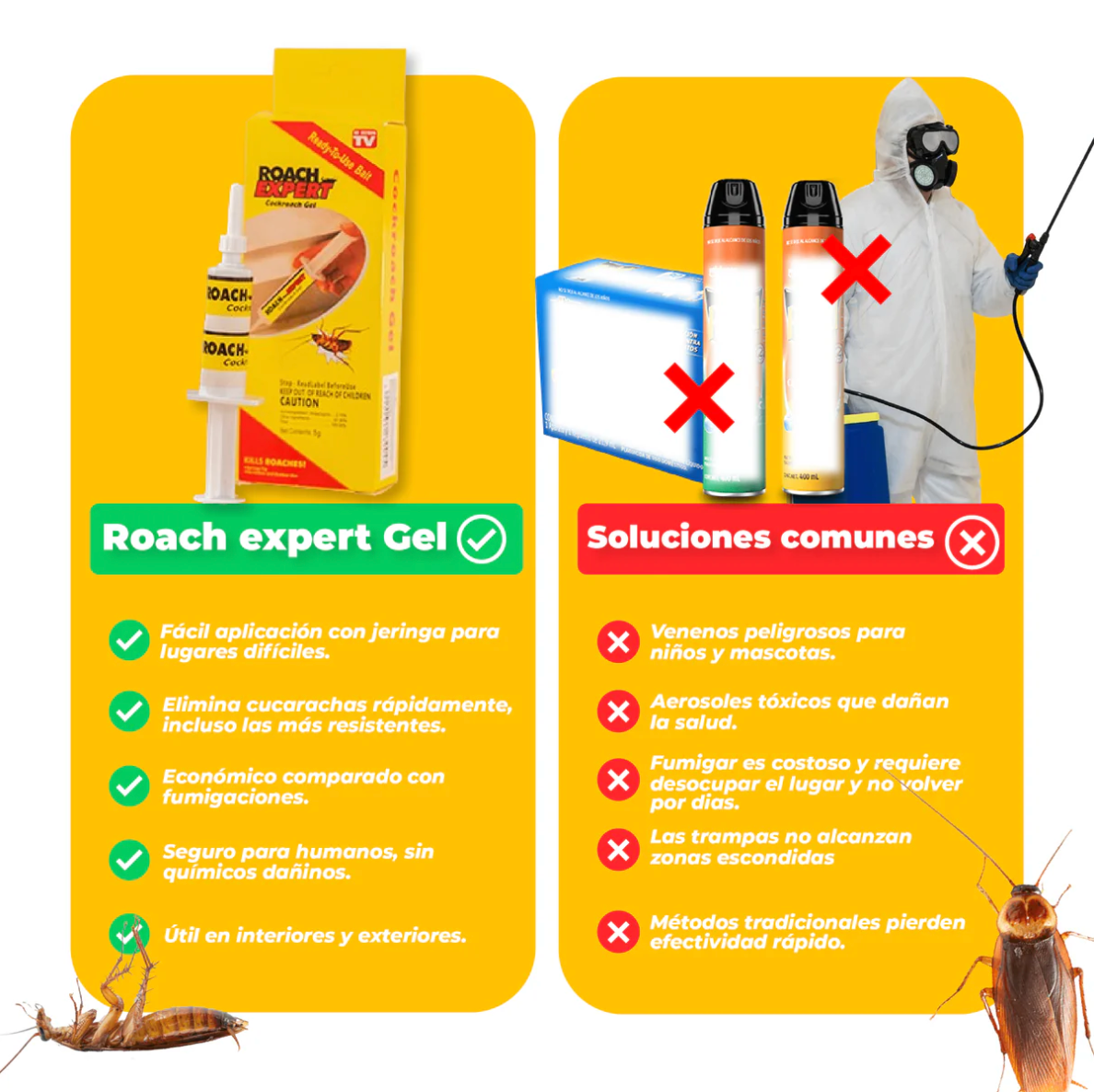 ROACH EXPERT - Eliminador de nidos de cucarachas