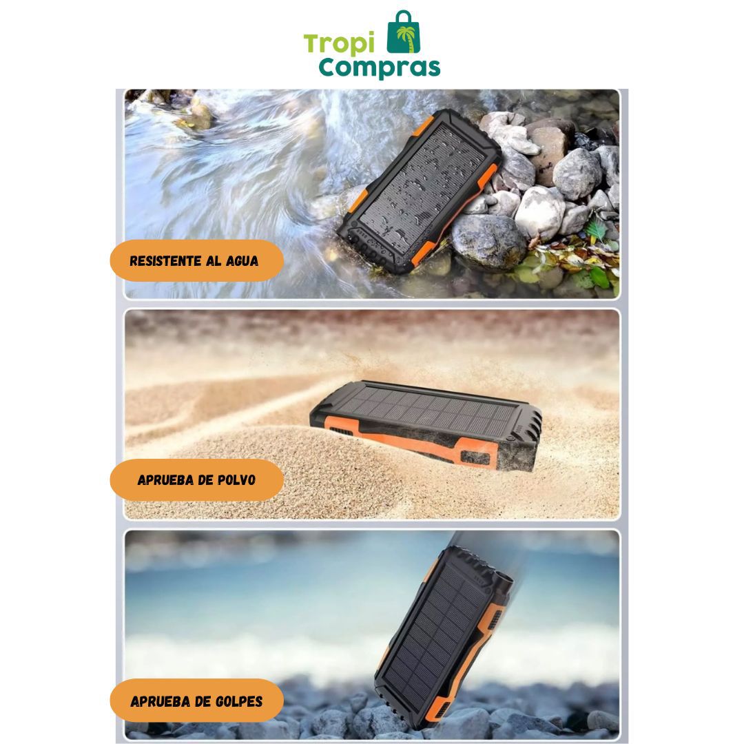 POWER BANK CON CARGA SOLAR