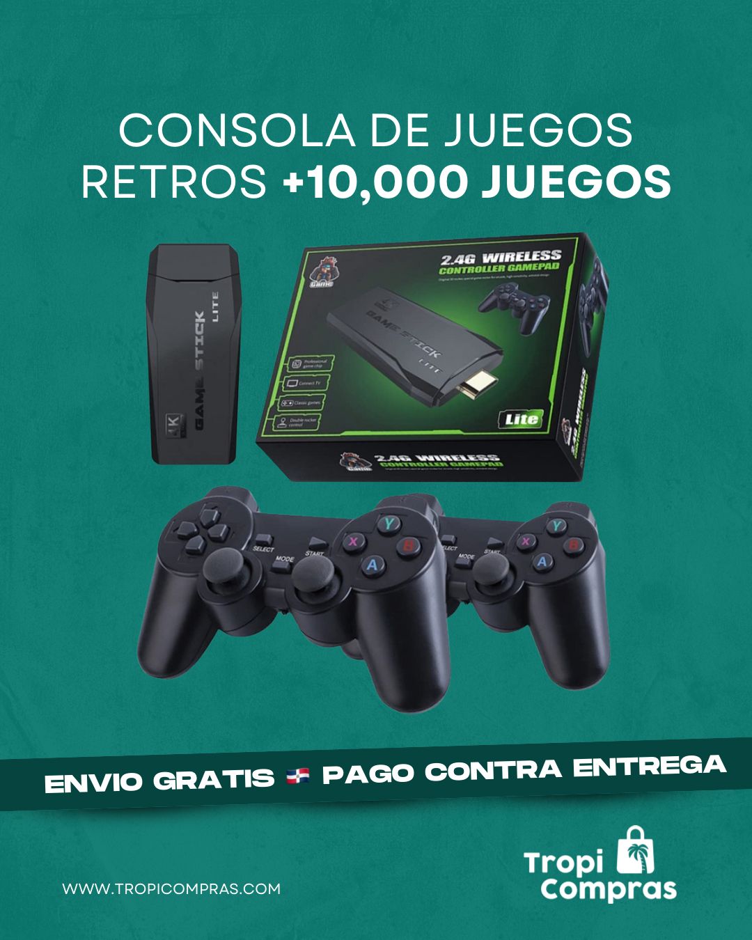 CONSOLA DE JUEGOS RETROS +10,000 JUEGOS