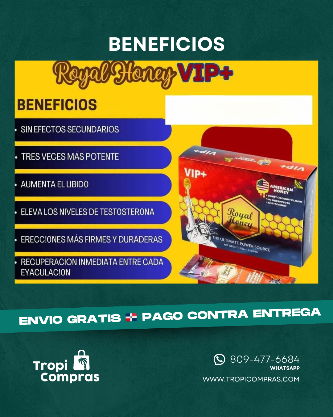 ROYAL HONEY OFERTA 3 SOBRES