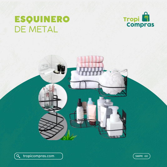 ESQUINERO DE METAL PARA BAÑOS