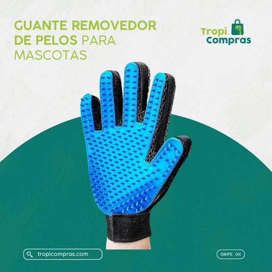 GUANTES REMOVEDOR DE PELO PARA MASCOTAS