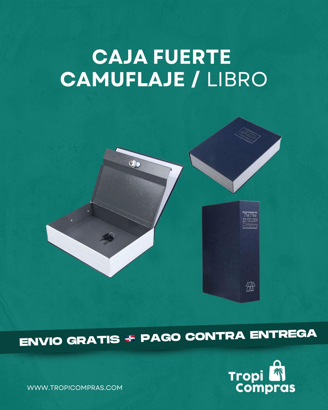 CAJA FUERTE CAMUFLAJE/LIBRO