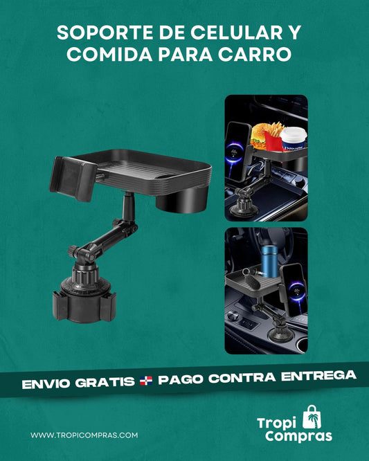 SOPORTE PARA CELULAR Y COMIDA CARRO