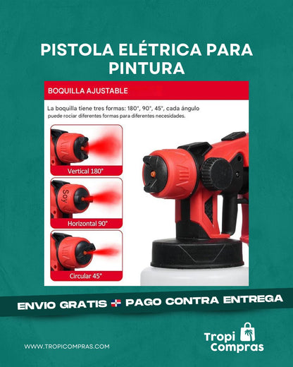 PISTOLA DE PINTURA ROJA 2 BATERIAS 48V