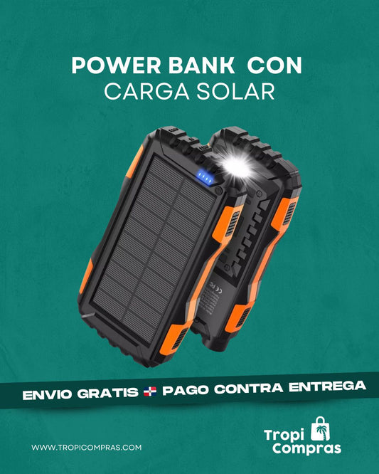 POWER BANK CON CARGA SOLAR