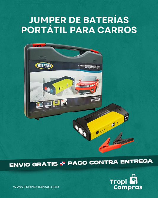 JUMPER DE BATERIAS PORTATIL PARA CARROS