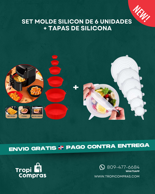 COMBO MOLDER AIR FRYER + TAPAS DE SILICONA