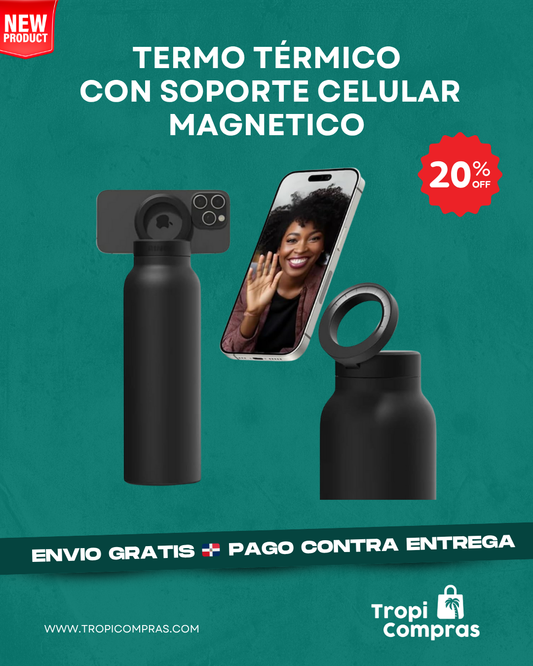 TERMO TERMICO CON SOPORTE CELULAR MAGNETICO