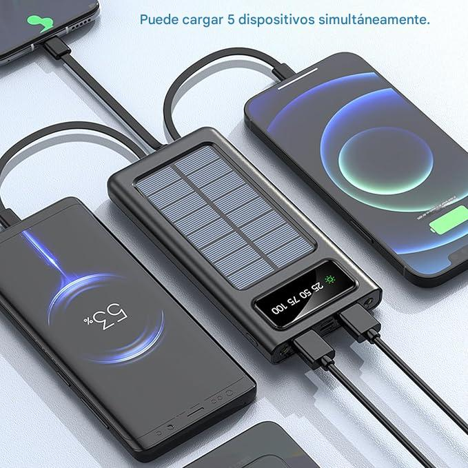 POWER BANK CARGA SOLAR 20,000 MAH